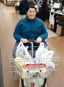motorized grocery cart