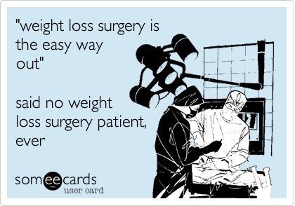 weight loss surgery not easy way out